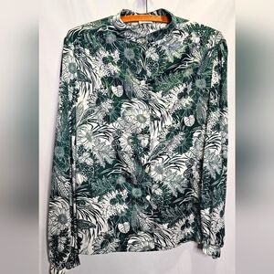 Vintage Graff floral Button-Up Blouse